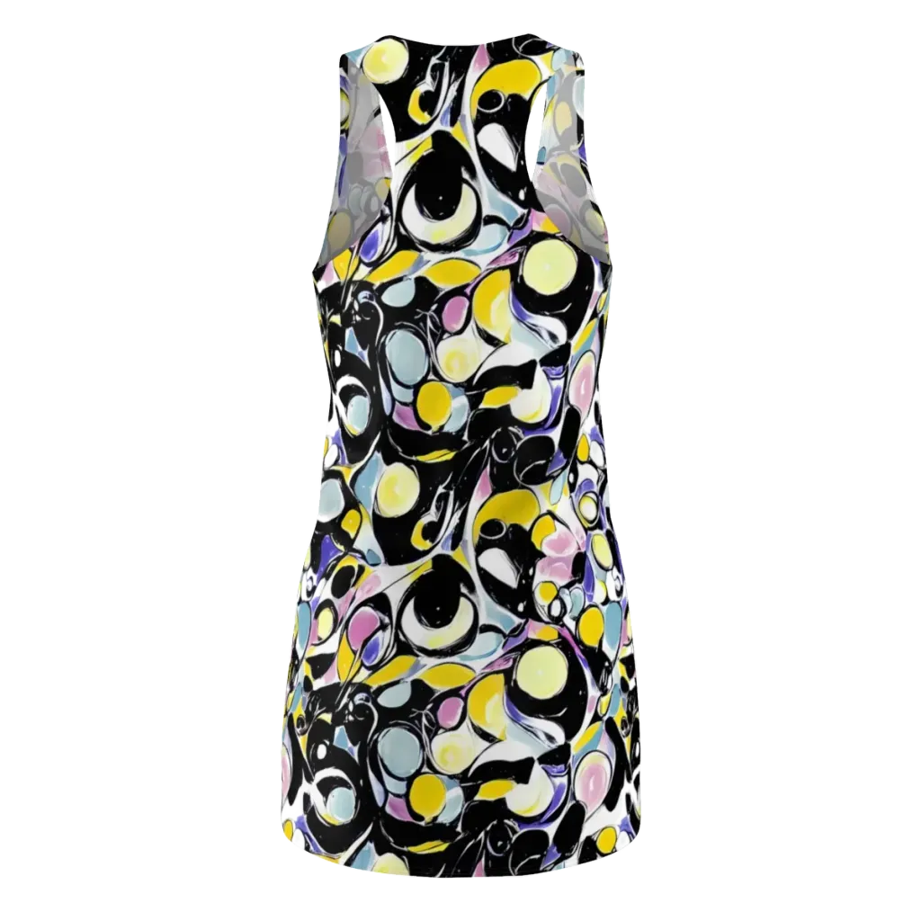 Electric Bubblegum on Racerback Dress — Back