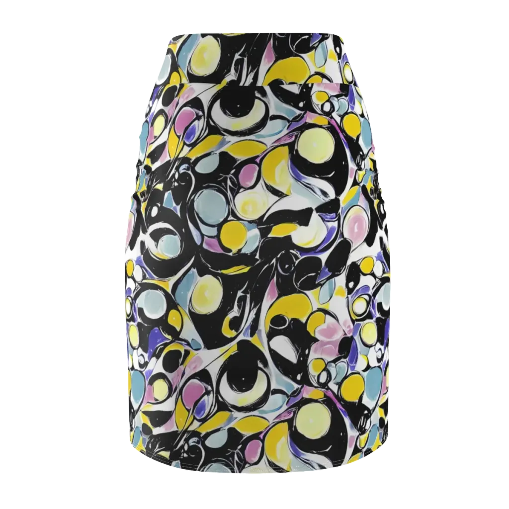 Electric Bubblegum on Pencil Skirt — Back