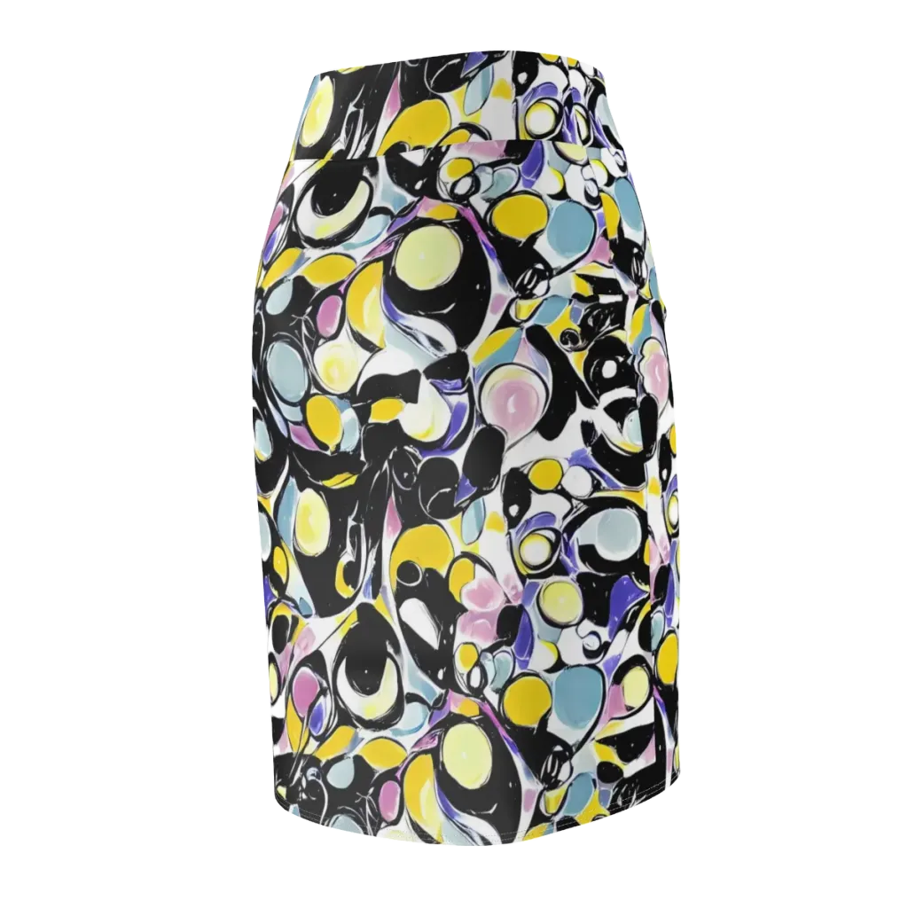Electric Bubblegum on Pencil Skirt — Back Side