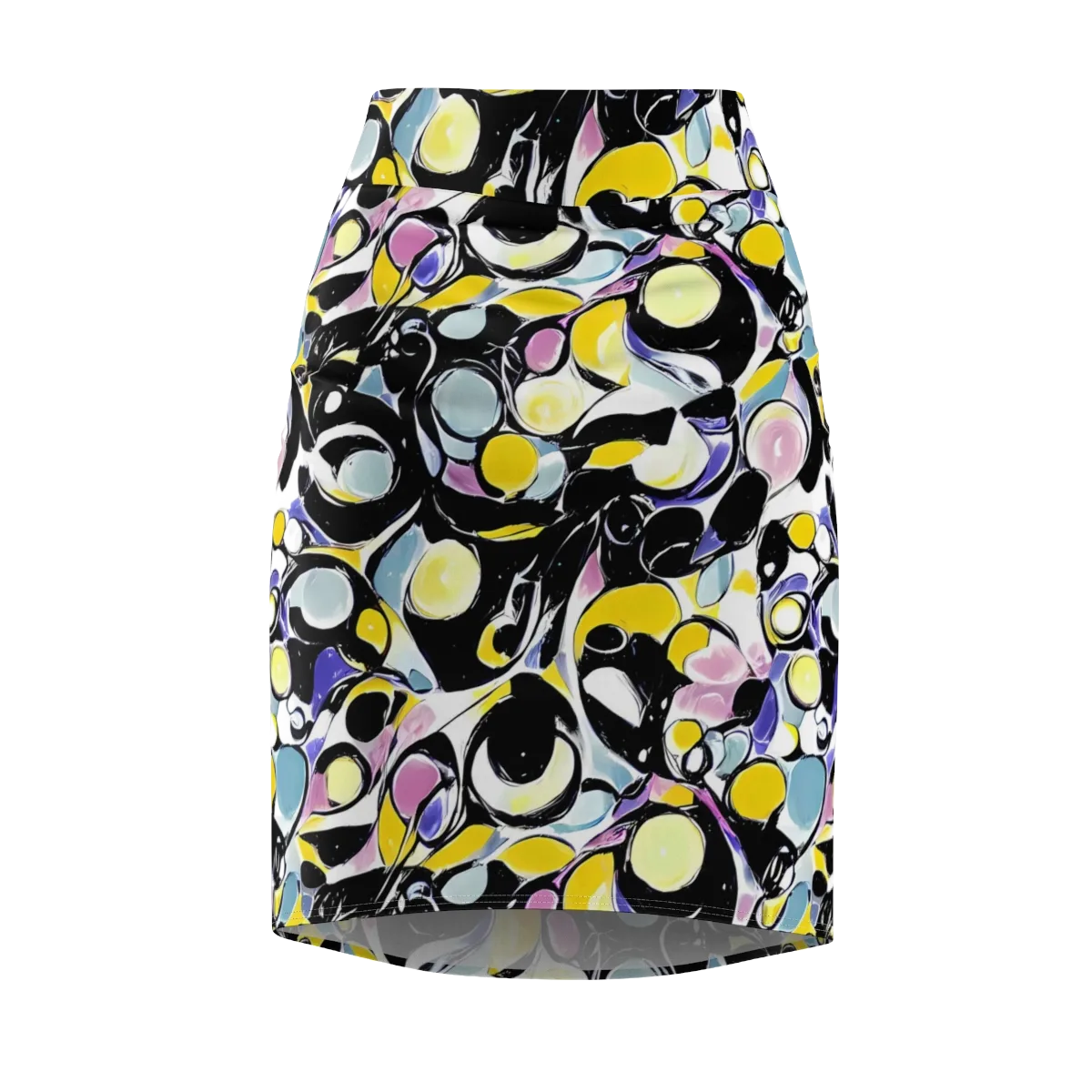 Electric Bubblegum on Pencil Skirt — Front