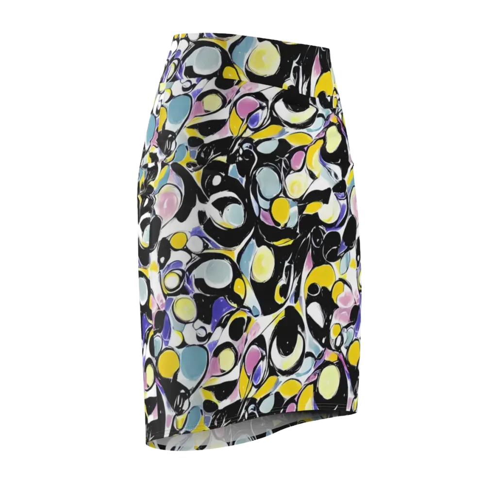 Electric Bubblegum on Pencil Skirt — Front Side