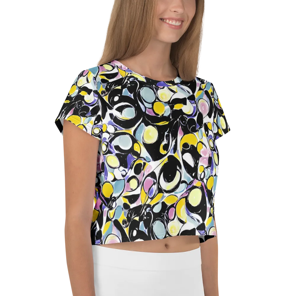 Electric Bubblegum on Crop Tee — Right