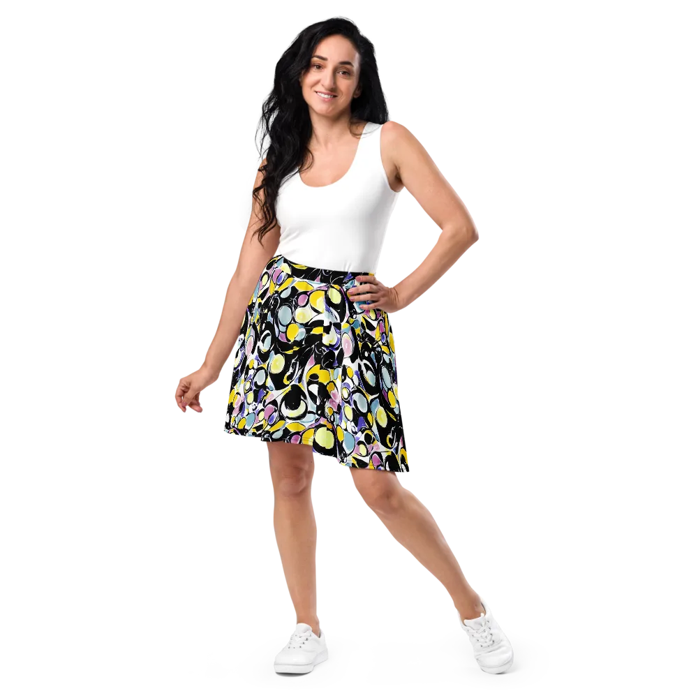 Electric Bubblegum on Skater Skirt — Front