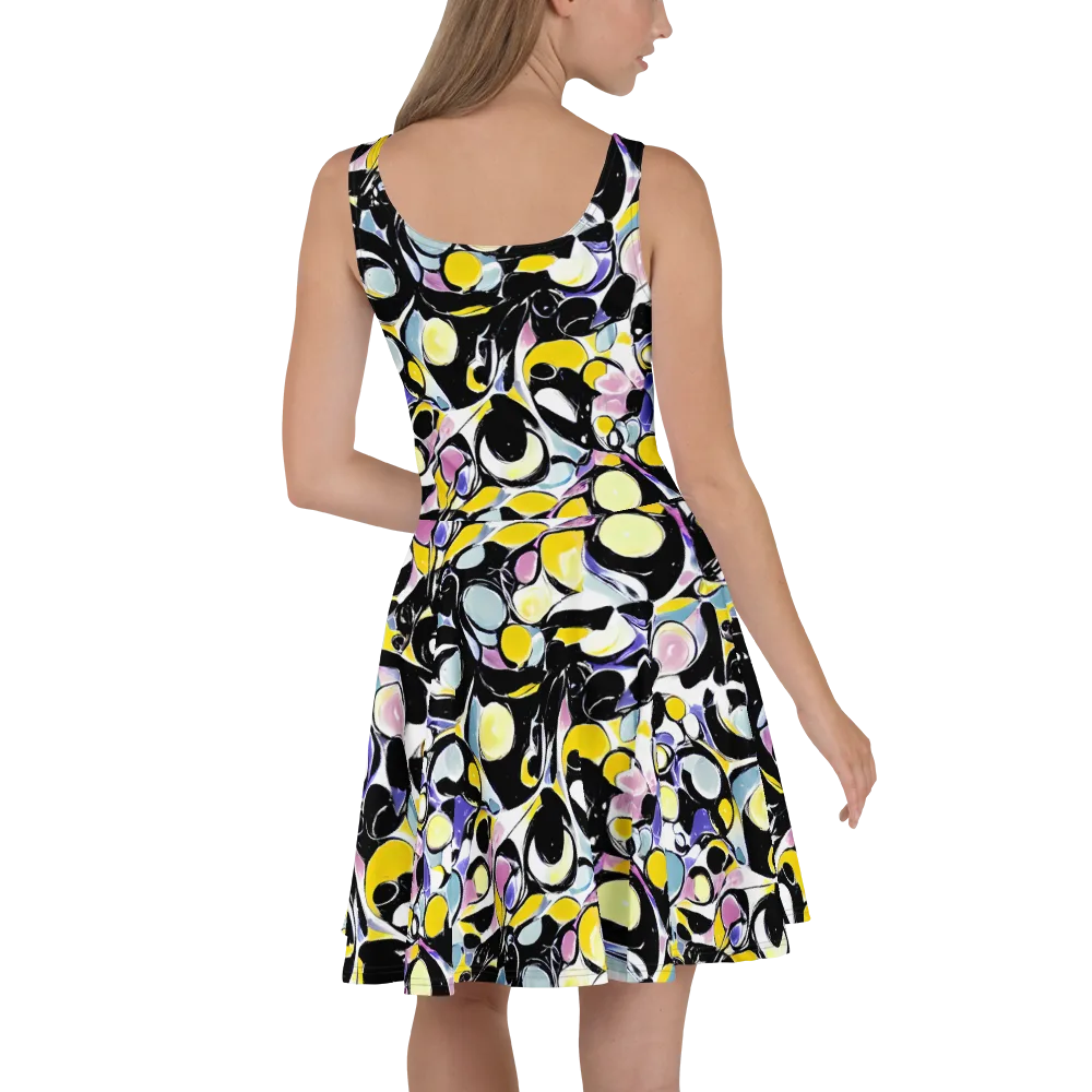 Electric Bubblegum on Skater Dress — Back
