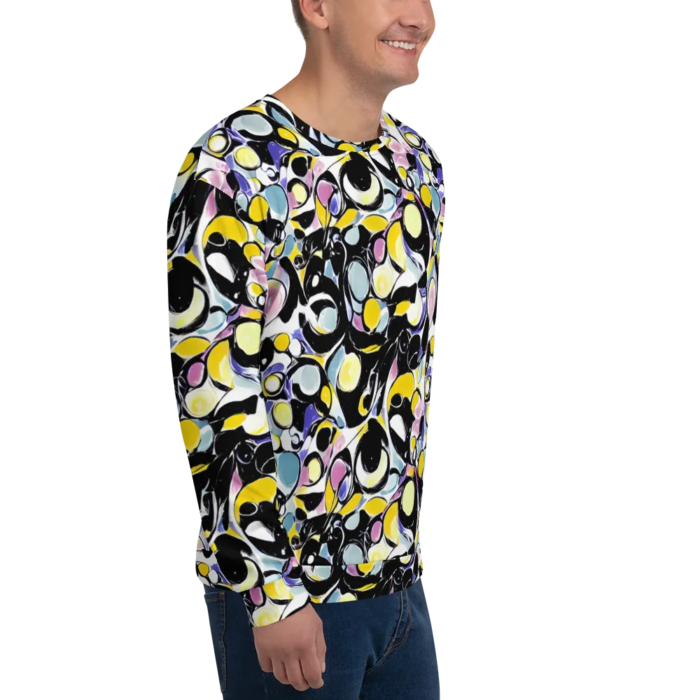 Electric Bubblegum on Sweatshirt — Right Front