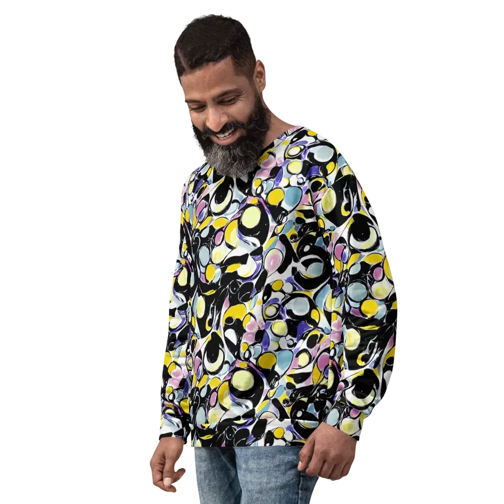 Electric Bubblegum on Sweatshirt — Left Front