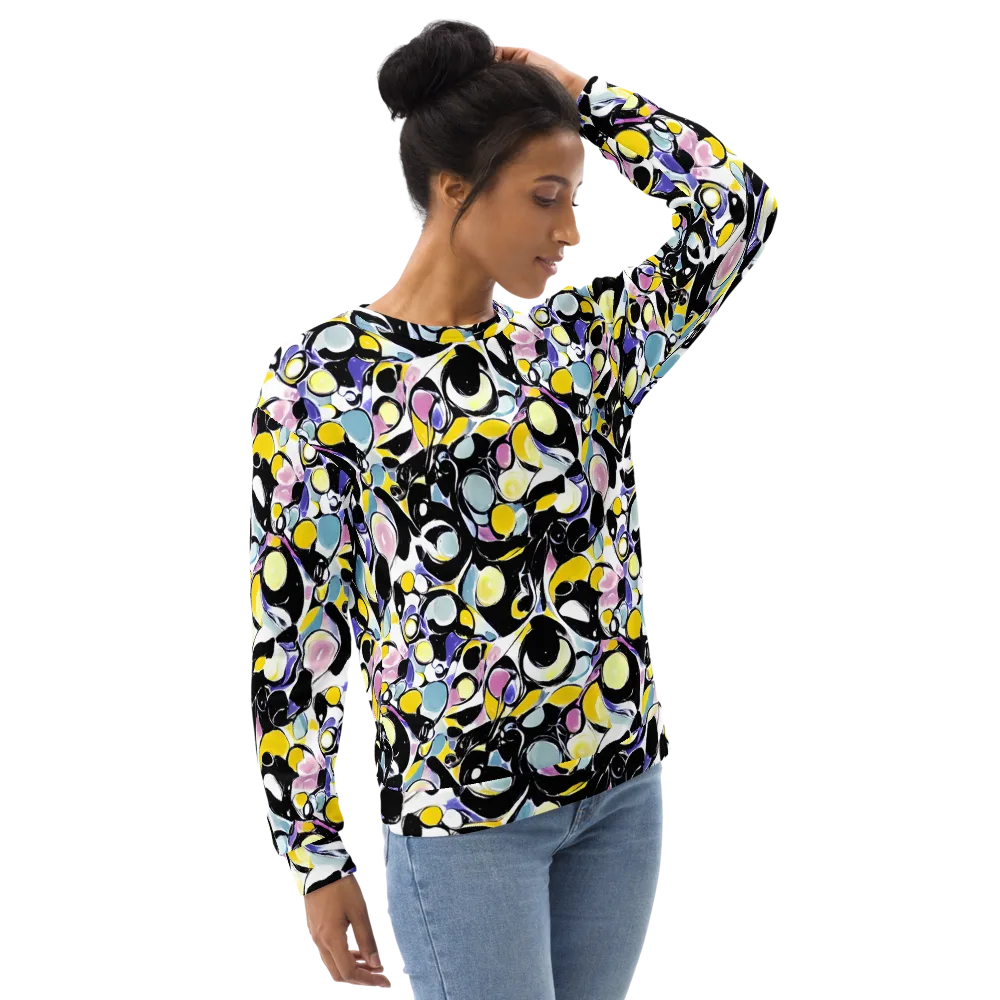 Electric Bubblegum on Sweatshirt — Right Front