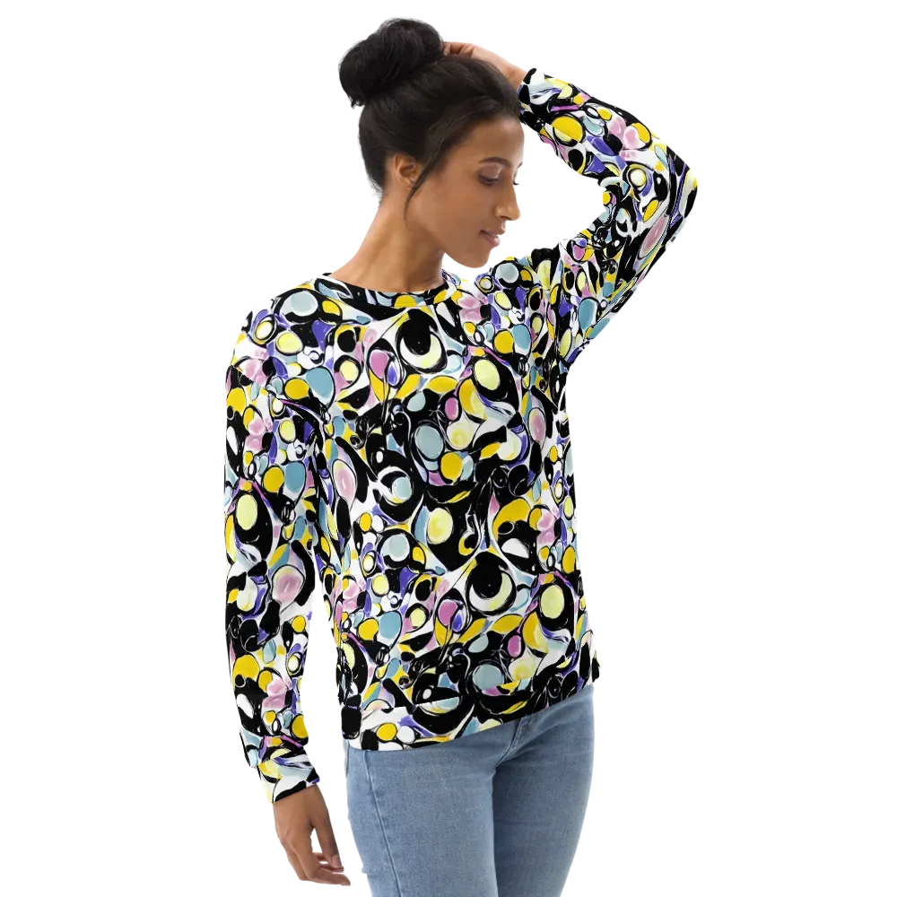 Electric Bubblegum on Sweatshirt — Right Front