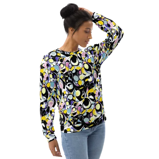 Electric Bubblegum on a Sweatshirt