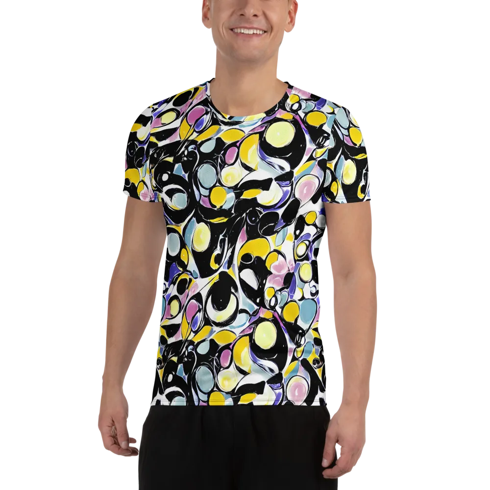 Electric Bubblegum on Men's Athletic T-Shirt — Front