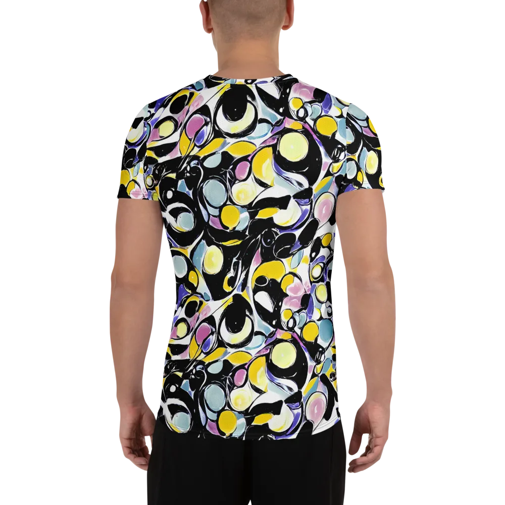 Electric Bubblegum on Men's Athletic T-Shirt — Back