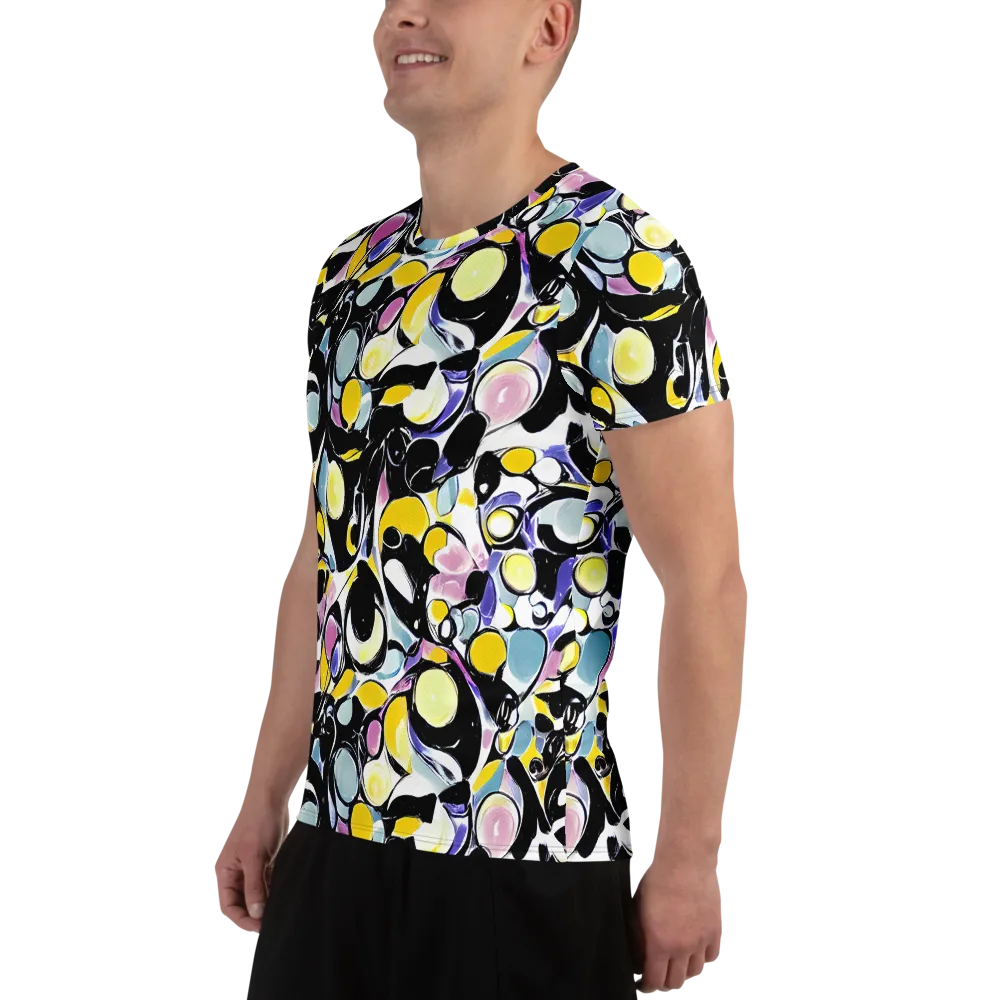 Electric Bubblegum on Men's Athletic T-Shirt — Left