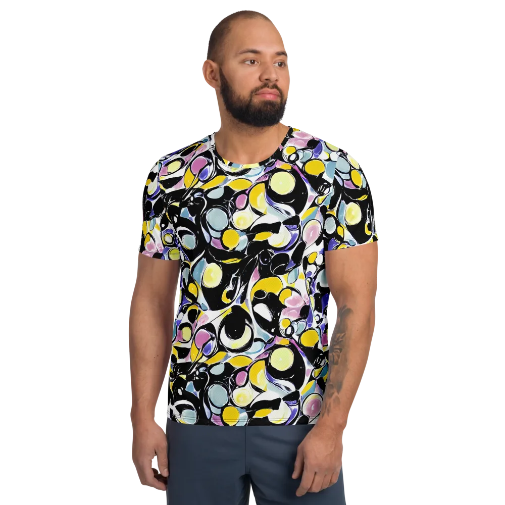 Electric Bubblegum on Men's Athletic T-Shirt — Front