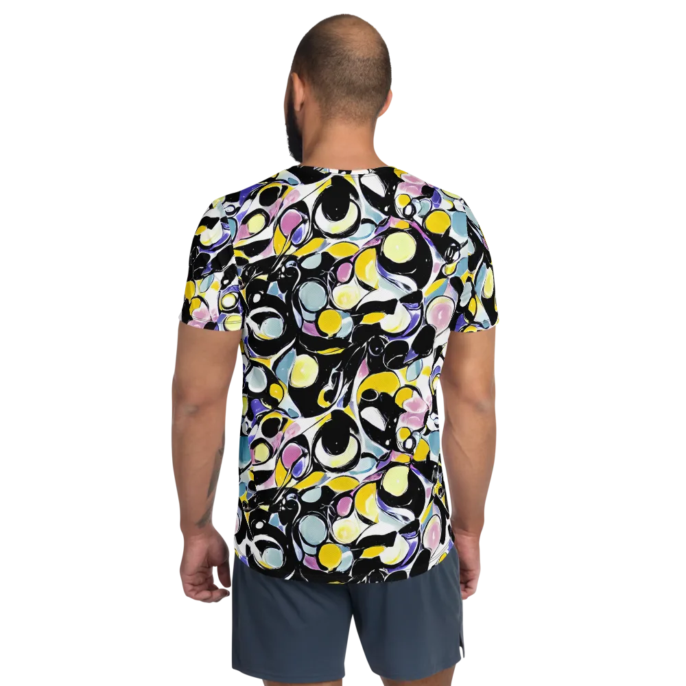Electric Bubblegum on Men's Athletic T-Shirt — Back