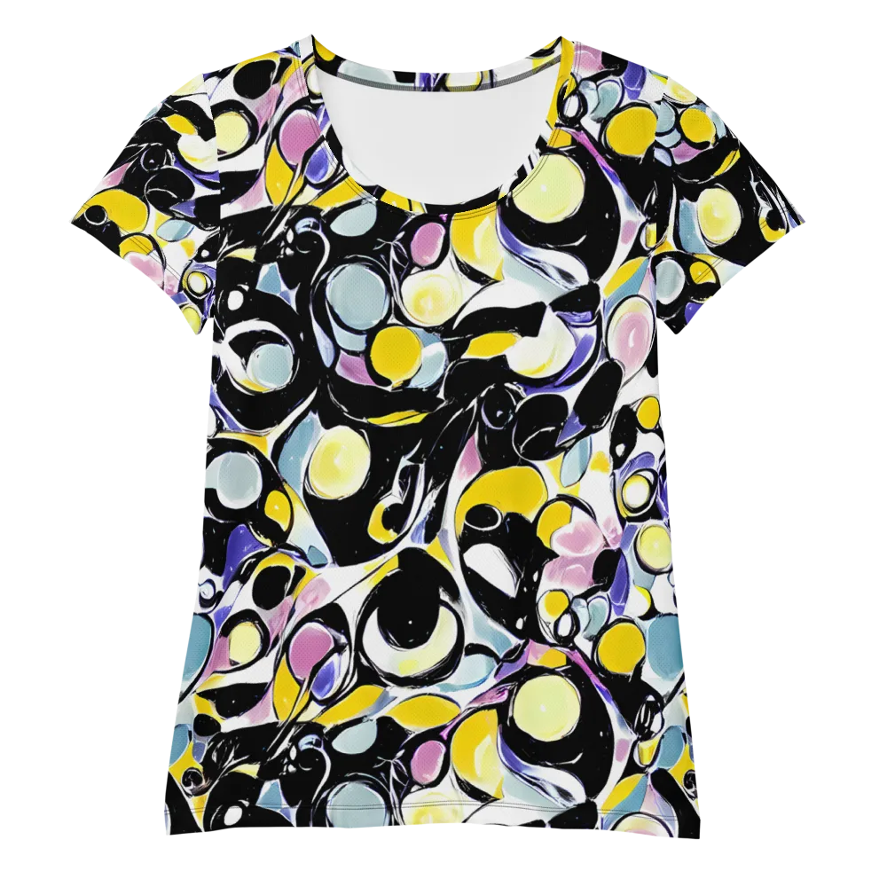 Electric Bubblegum on Women's Athletic T-Shirt — Front