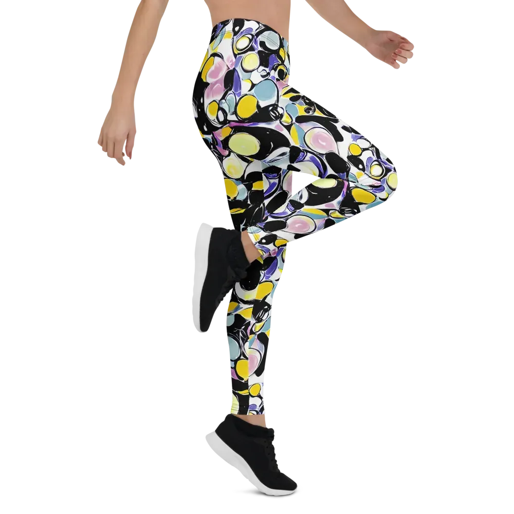 Electric Bubblegum on Leggings — Right