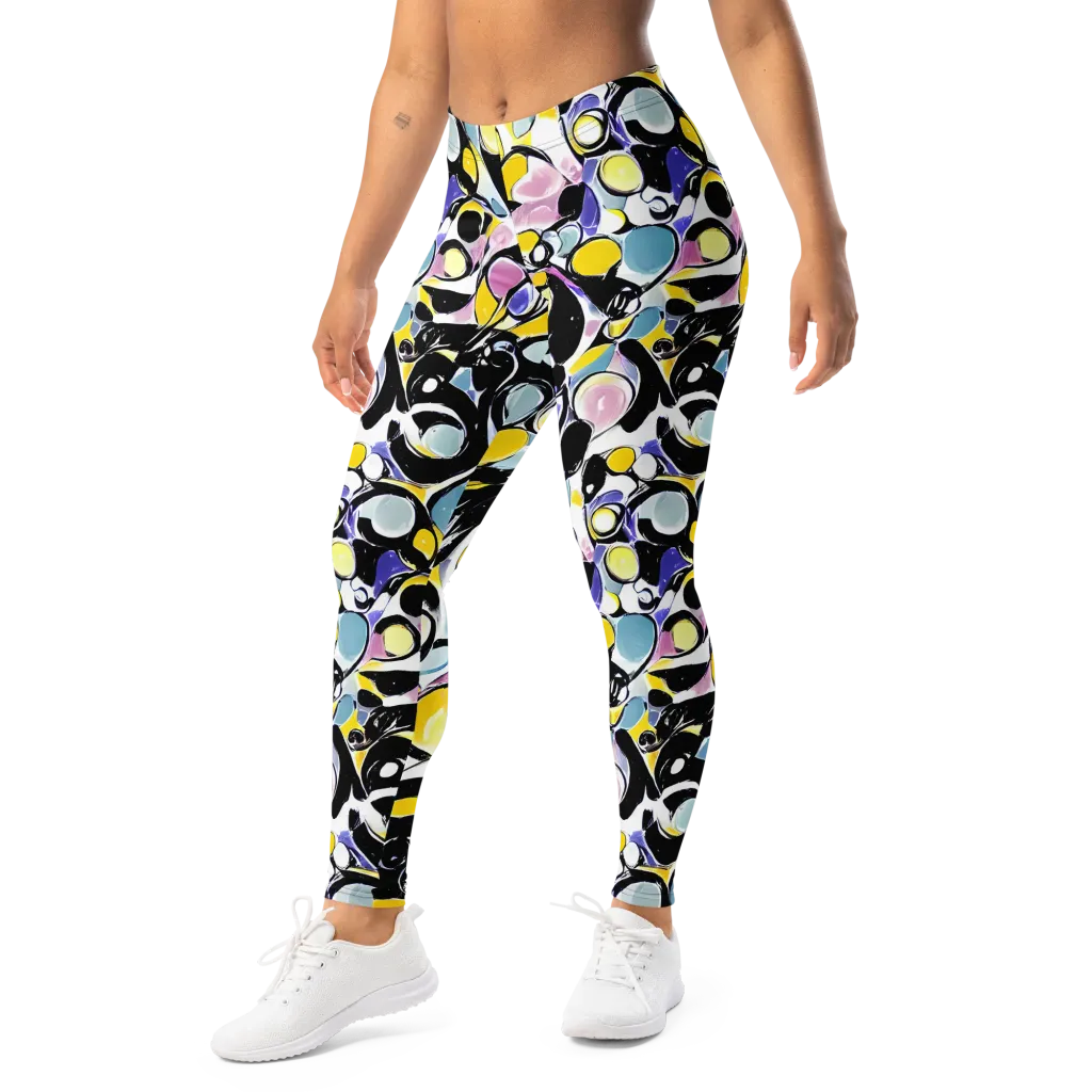 Electric Bubblegum on Leggings — Left Front