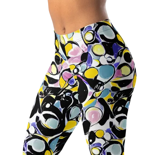Electric Bubblegum on a Leggings