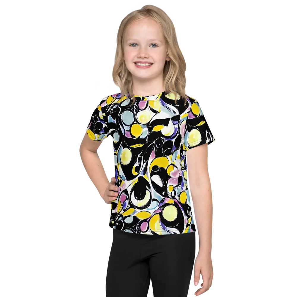 Electric Bubblegum on Kids Crew Neck T-Shirt — Front