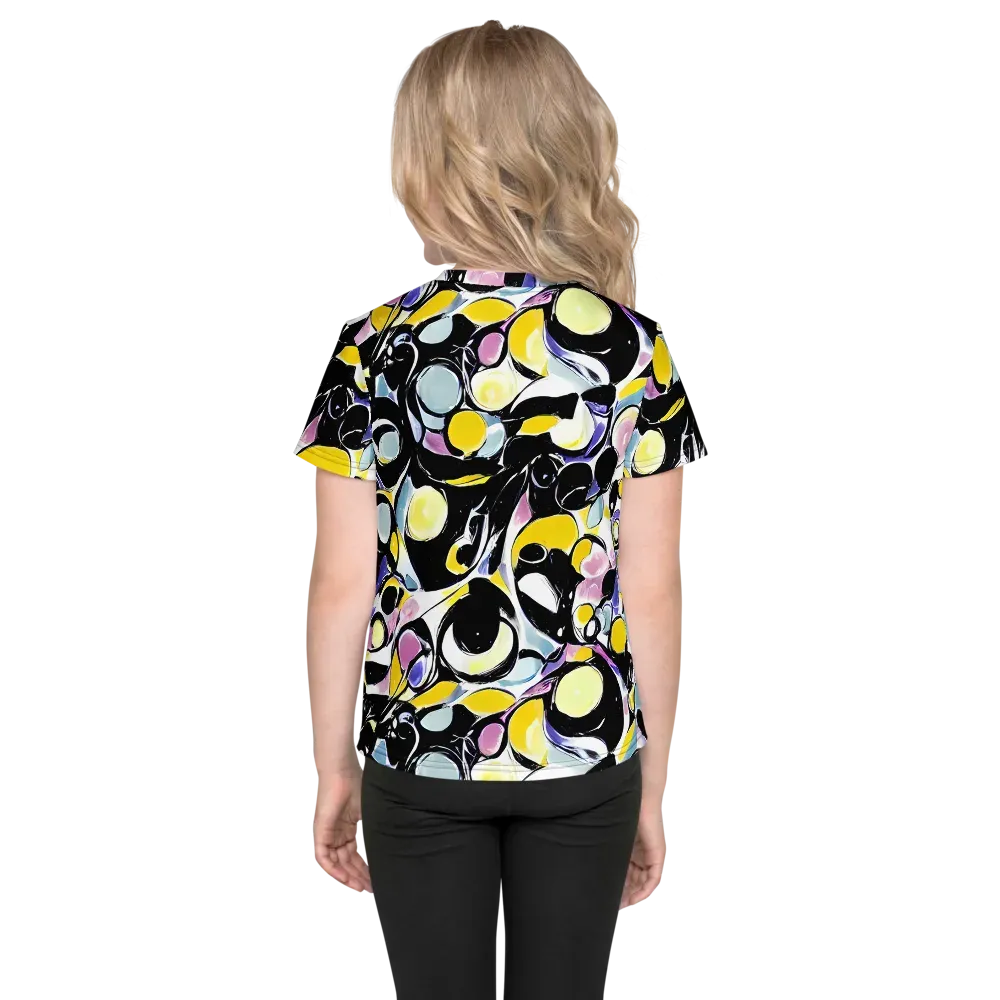 Electric Bubblegum on Kids Crew Neck T-Shirt — Back