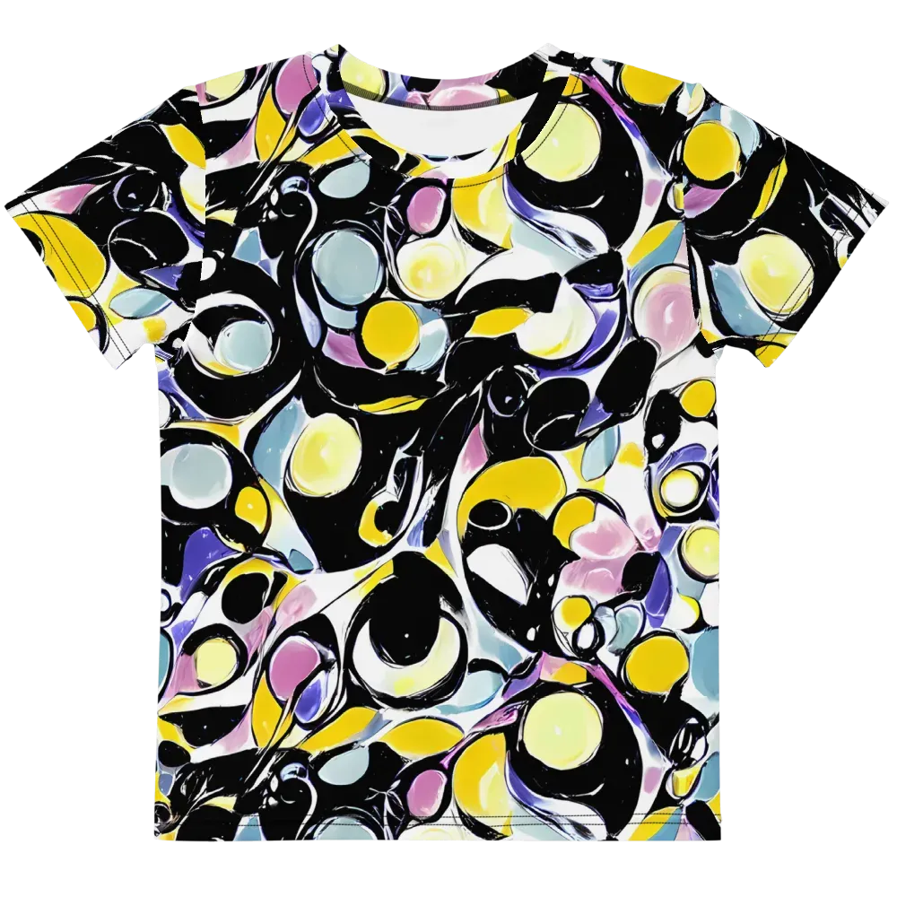 Electric Bubblegum on Kids Crew Neck T-Shirt — Front