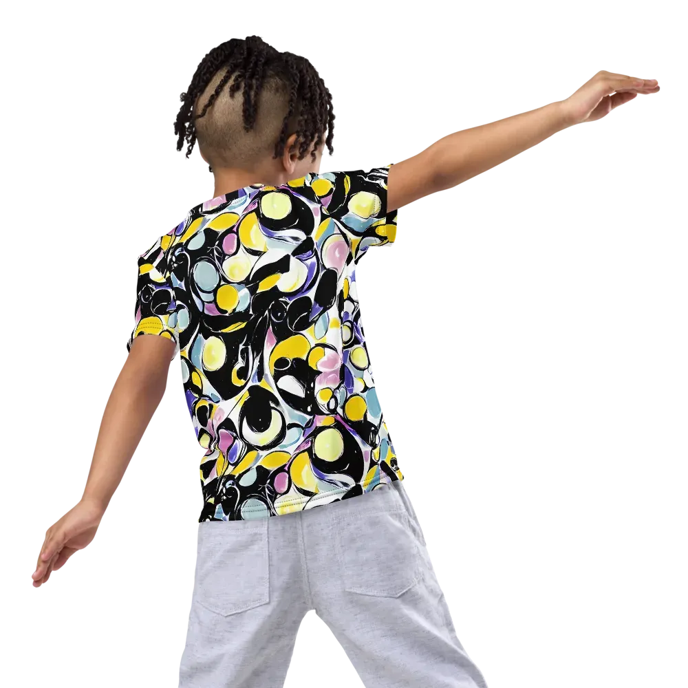 Electric Bubblegum on Kids Crew Neck T-Shirt — Back
