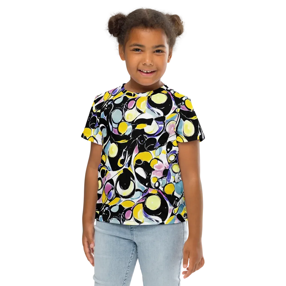 Electric Bubblegum on Kids Crew Neck T-Shirt — Front