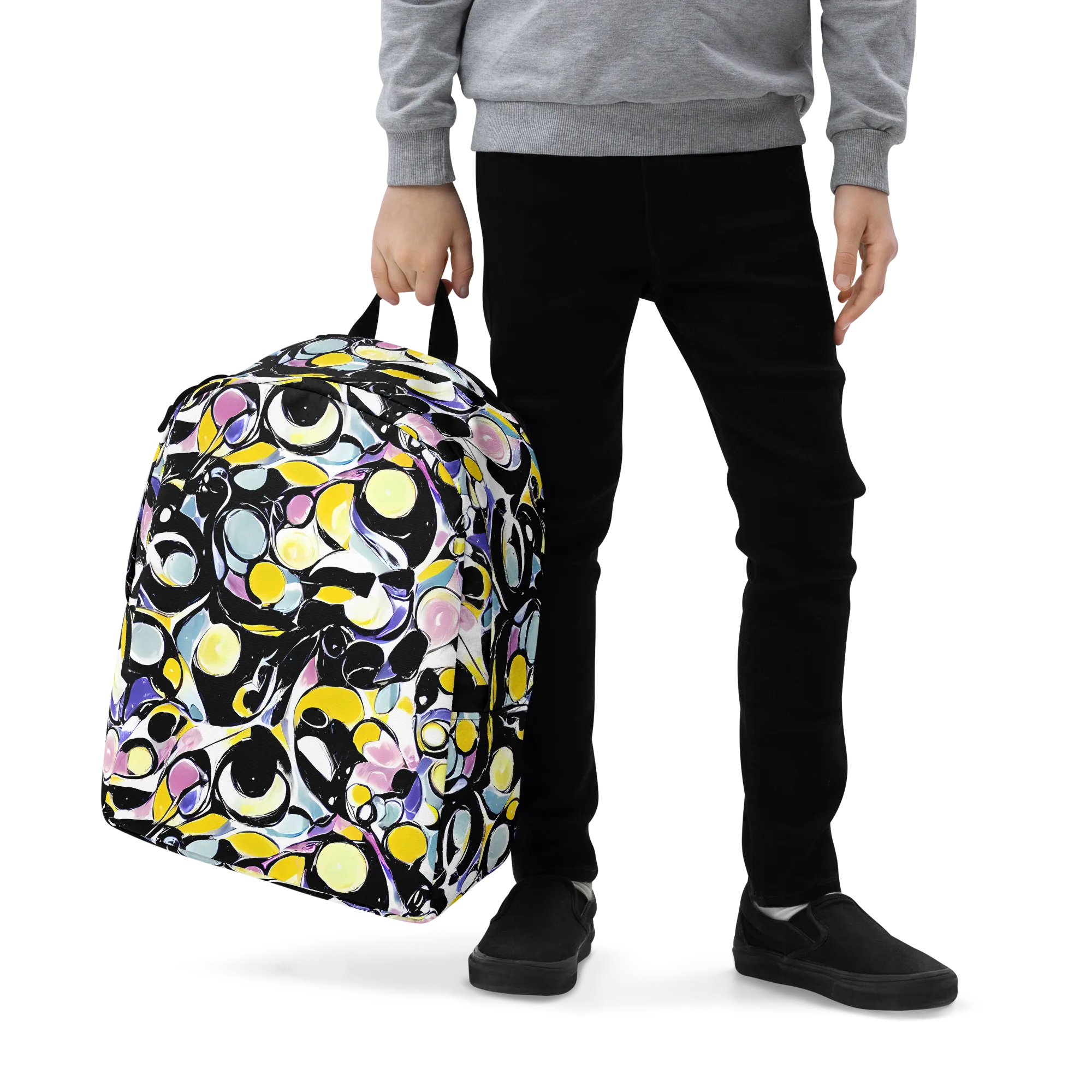 Electric Bubblegum on Minimalist Backpack — Zoomed-in