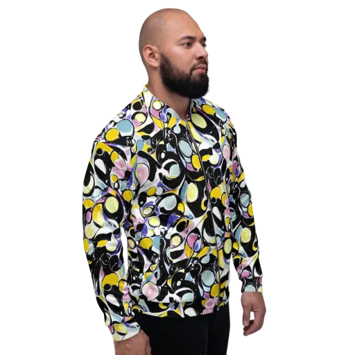 Electric Bubblegum on a Bomber Jacket
