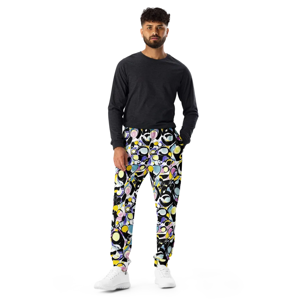 Electric Bubblegum on Men's Joggers — Front