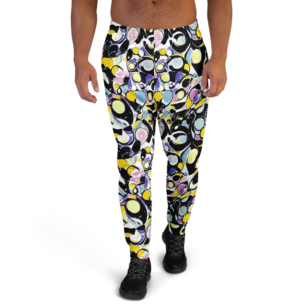 Electric Bubblegum on Men's Joggers — Front