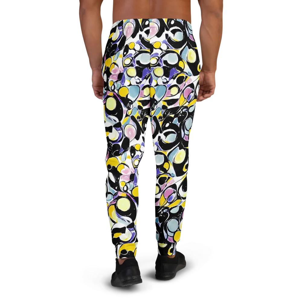 Electric Bubblegum on Men's Joggers — Back