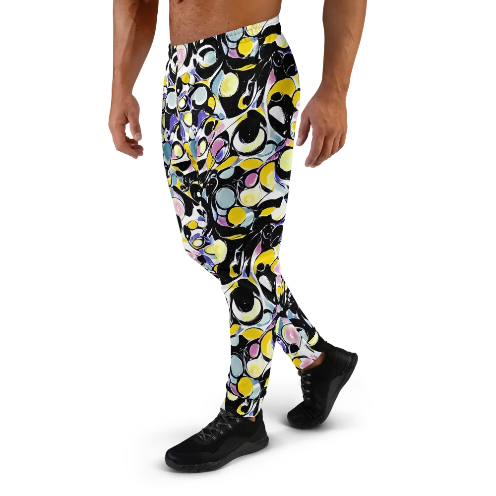 Electric Bubblegum on Men's Joggers — Left