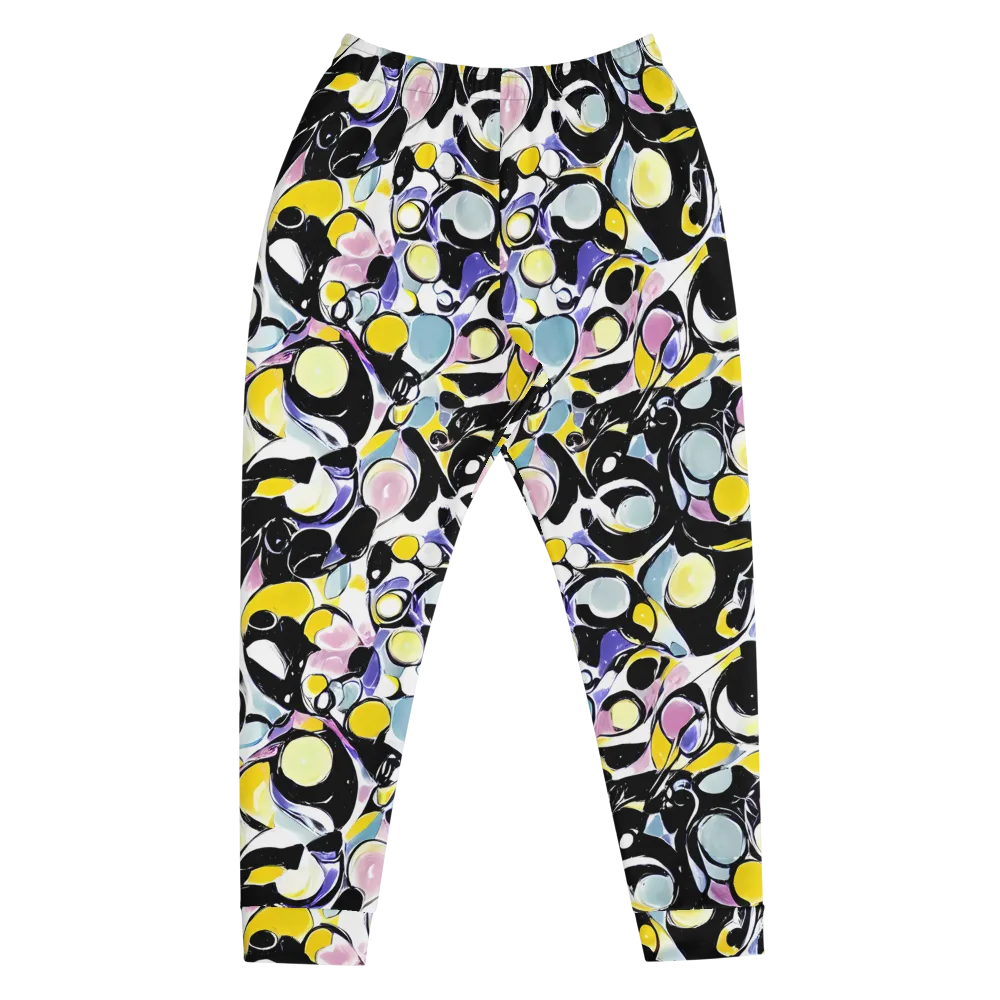 Electric Bubblegum on Men's Joggers — Front