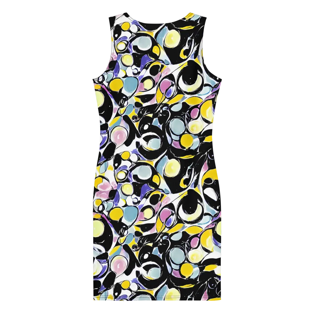 Electric Bubblegum on Bodycon Dress — Back