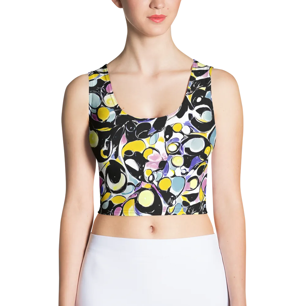 Electric Bubblegum on Crop Top — Front