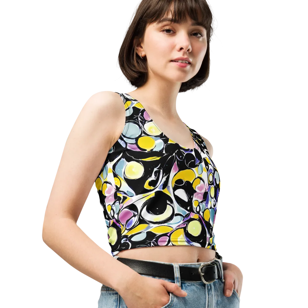 Electric Bubblegum on Crop Top — Right Front