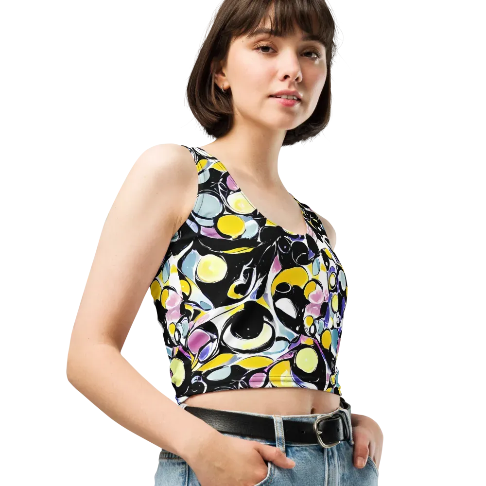 Electric Bubblegum on Crop Top — Right Front