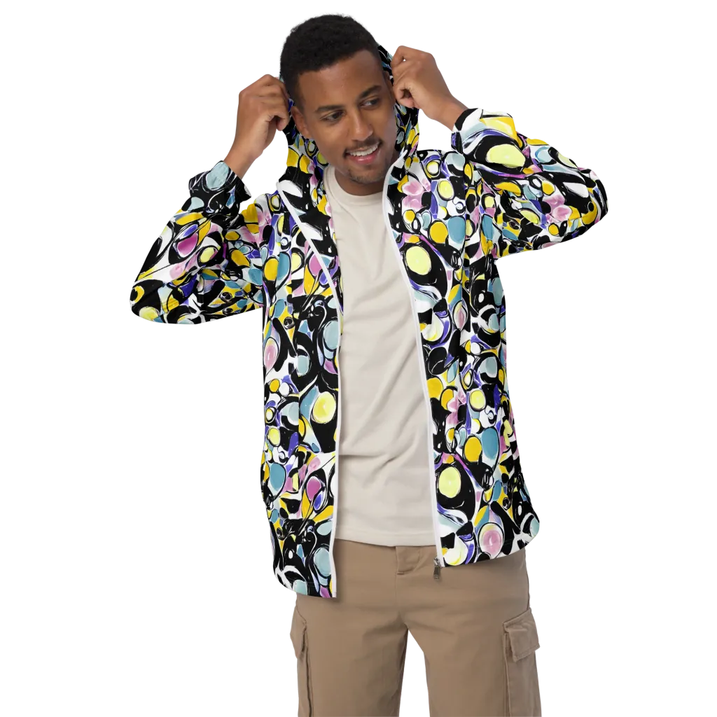 Electric Bubblegum on Men's Windbreaker — Front