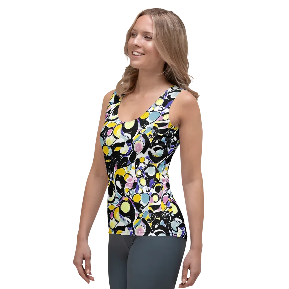 Electric Bubblegum on Women's Tank Top — Left Front