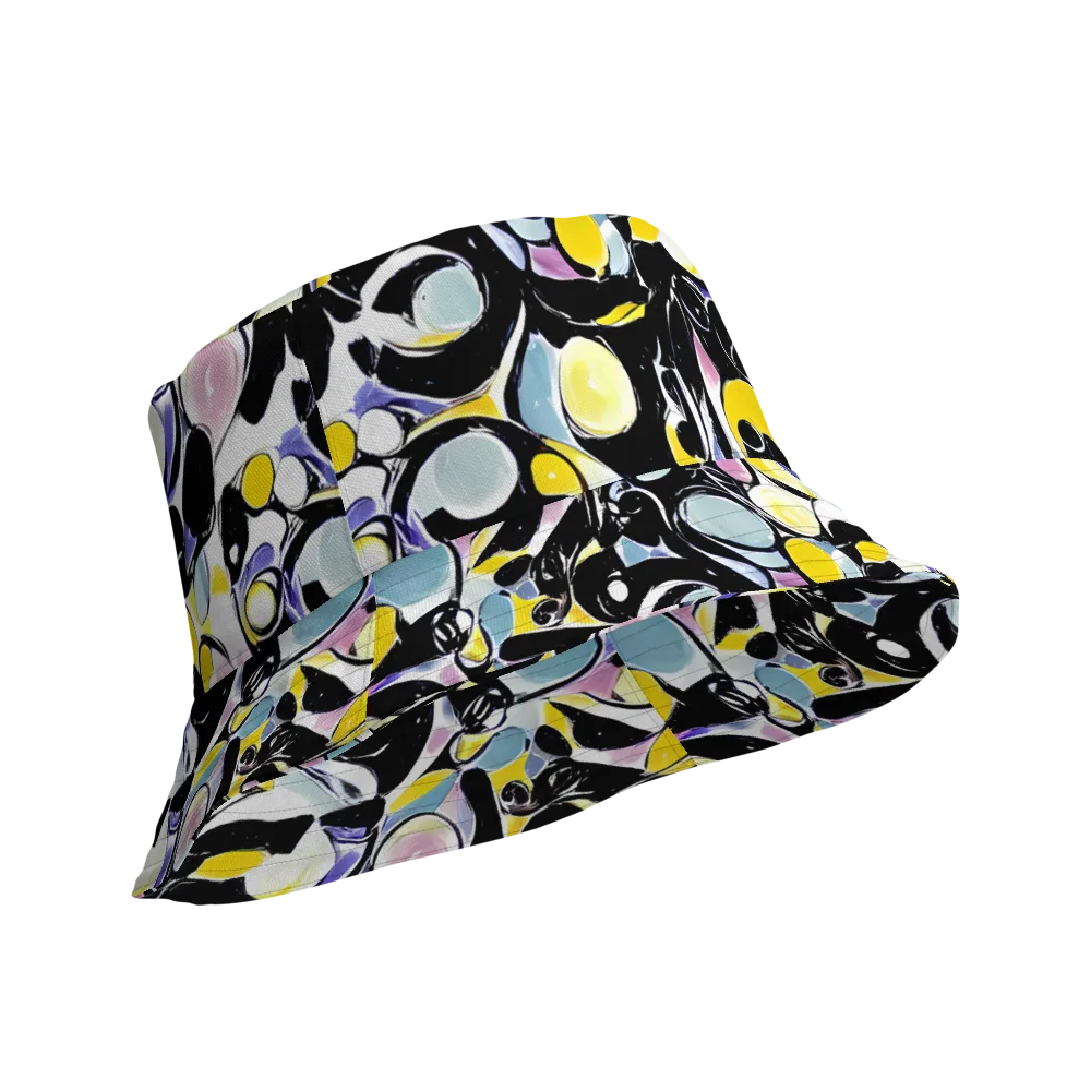 Electric Bubblegum on Reversible Bucket Hat — Product details Outside