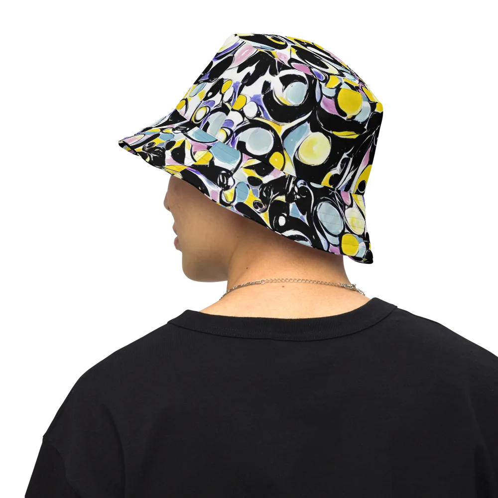 Electric Bubblegum on Reversible Bucket Hat — Back Inside