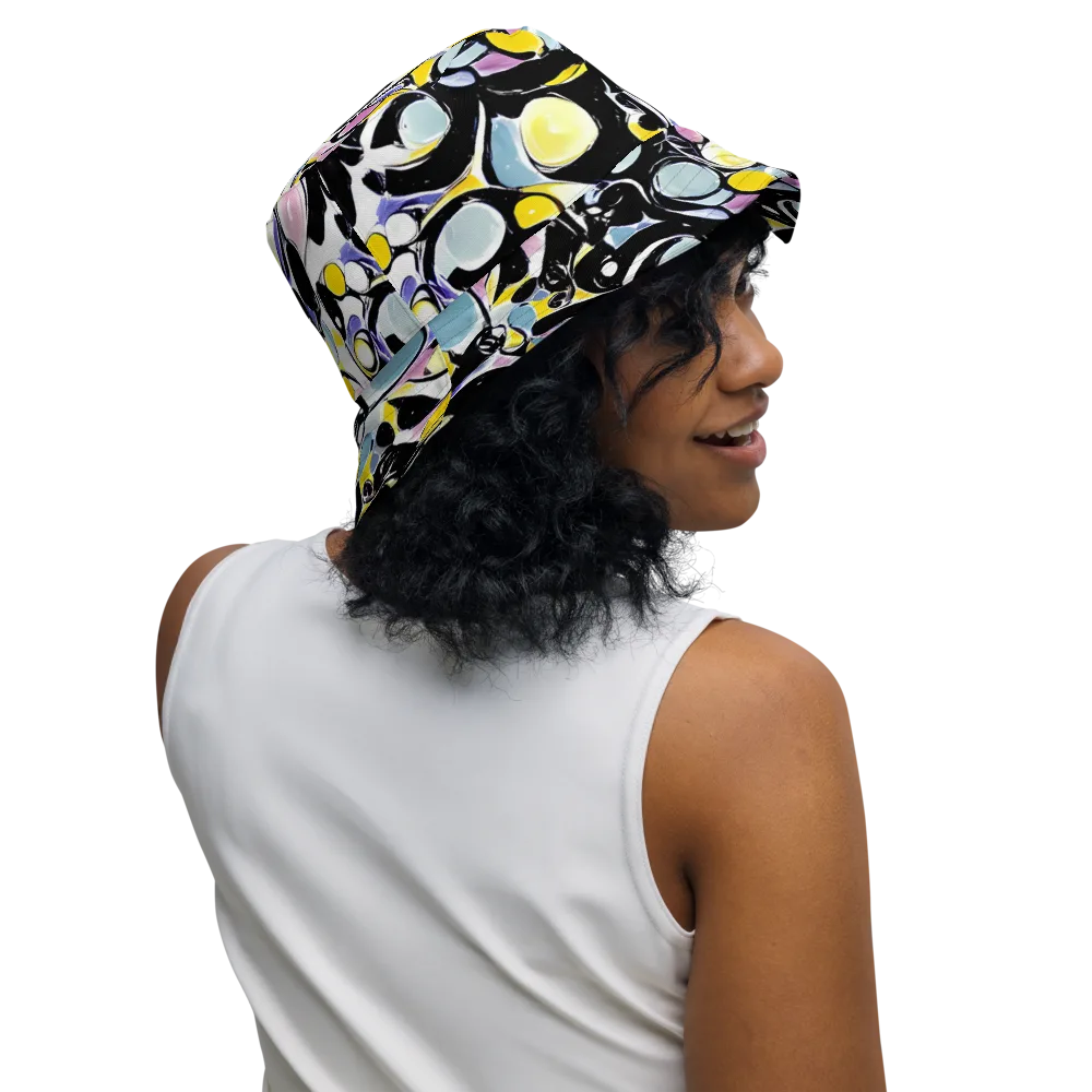 Electric Bubblegum on Reversible Bucket Hat — Right Outside