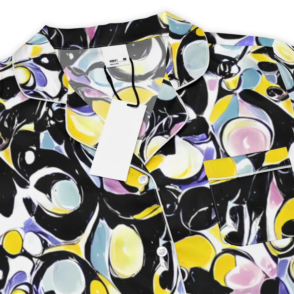 Electric Bubblegum on Women's Short Sleeve Pajama Top — Product details