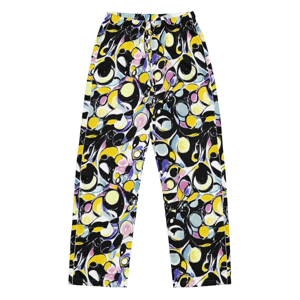 Electric Bubblegum on Women's Pajama Pants — Front
