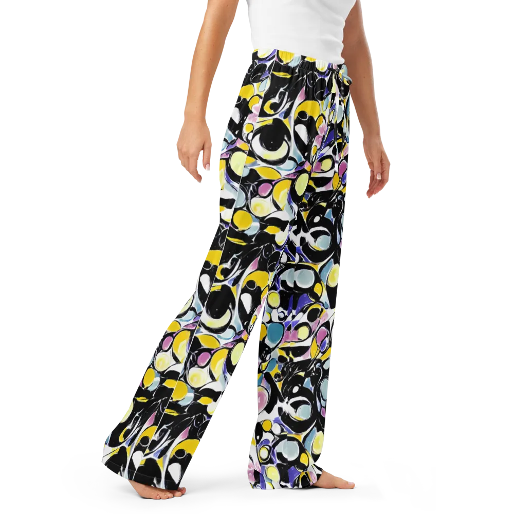 Electric Bubblegum on Women's Pajama Pants — Right Front