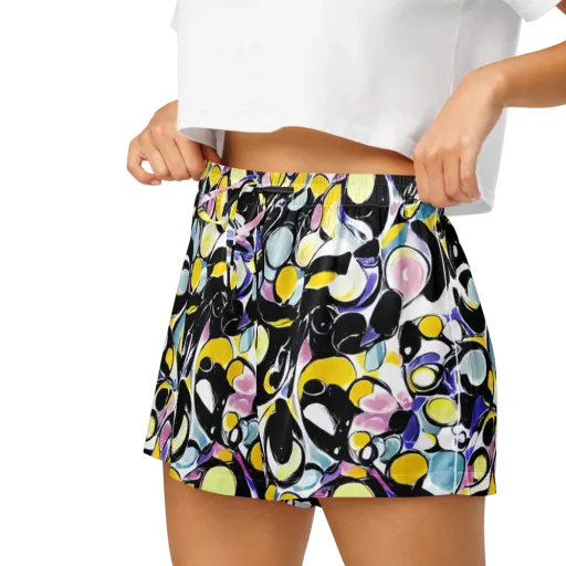 Electric Bubblegum on a Women's Pajama Shorts