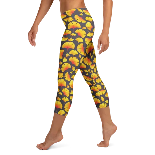 Autumn Radiance on a Capri Leggings