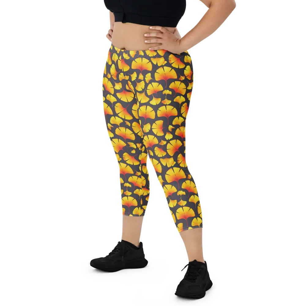 Autumn Radiance on Capri Leggings — Front