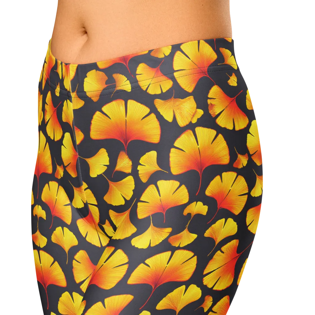 Autumn Radiance on Capri Leggings — Zoomed-in